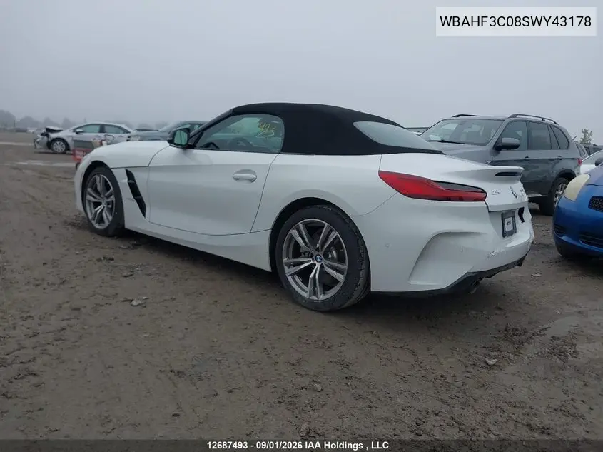 2025 BMW Z4 VIN WBAHF3C08SWY43178 — фото 3