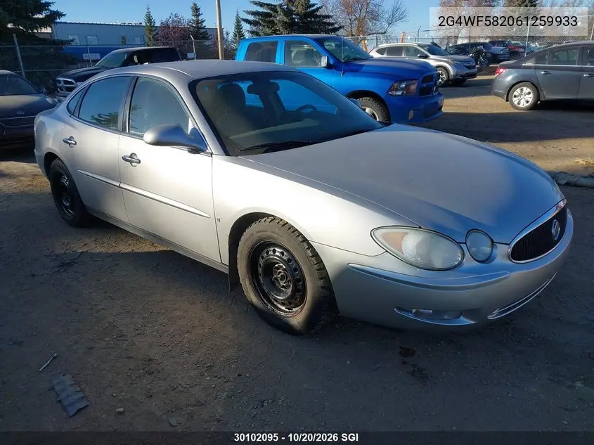 BUICK ALLURE 2006, VIN 2G4WF582061259933