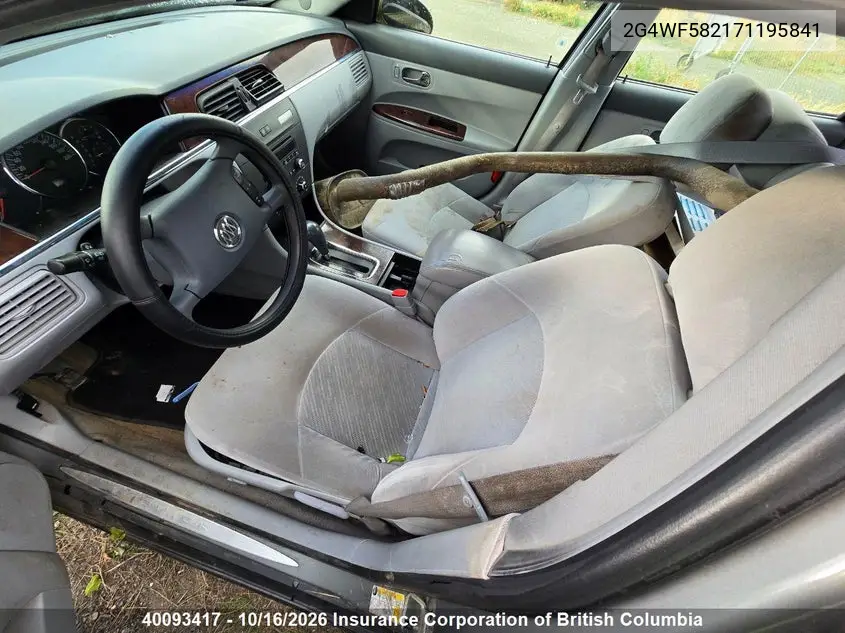 2007 BUICK ALLURE VIN 2G4WF582171195841 — фото 21