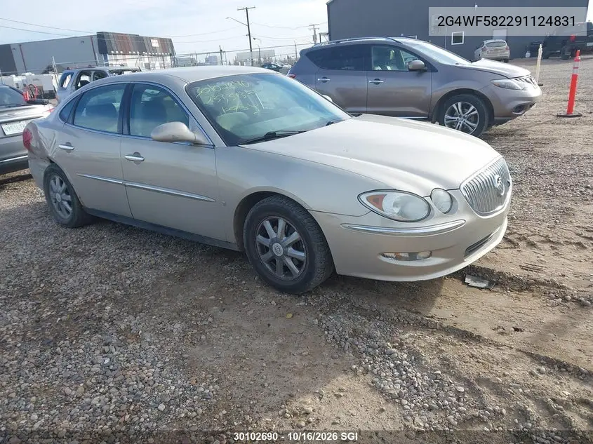 BUICK ALLURE 2009, VIN 2G4WF582291124831