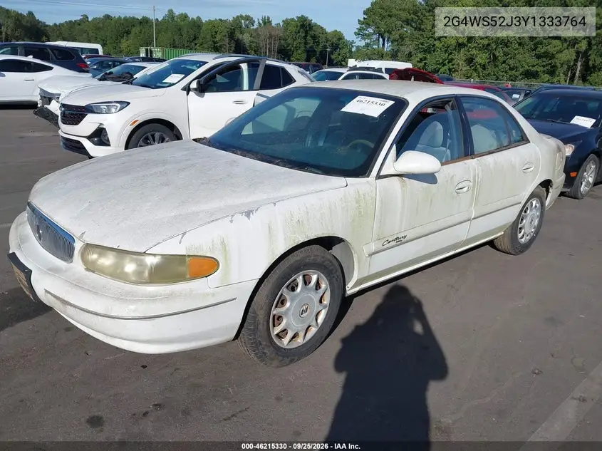 2000 BUICK CENTURY VIN 2G4WS52J3Y1333764 — фото 2