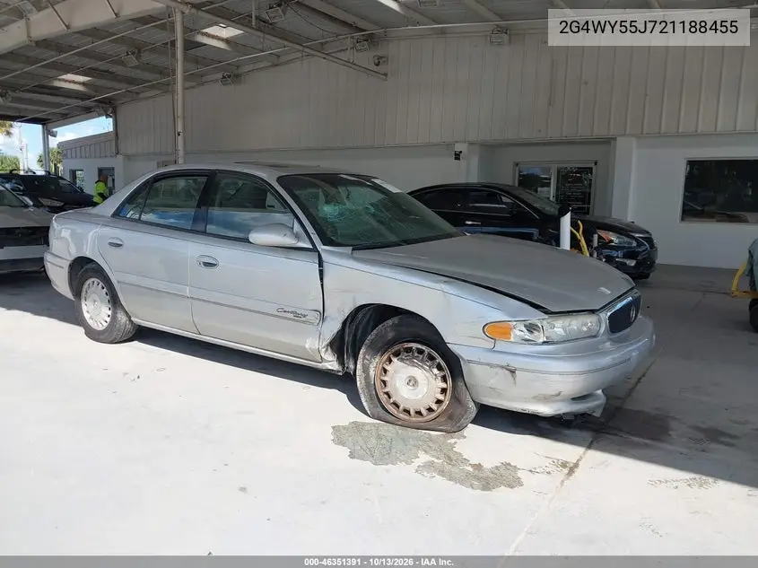 BUICK CENTURY 2002, VIN 2G4WY55J721188455