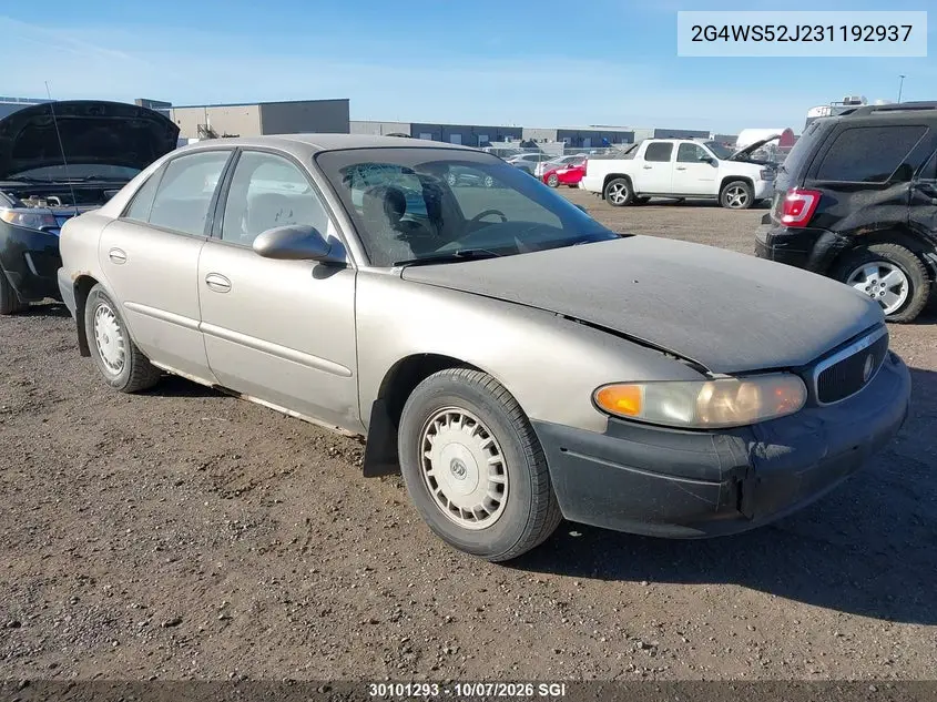 BUICK CENTURY 2003, VIN 2G4WS52J231192937