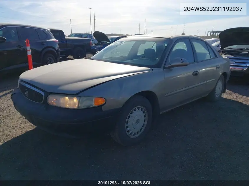 2003 BUICK CENTURY VIN 2G4WS52J231192937 — фото 2