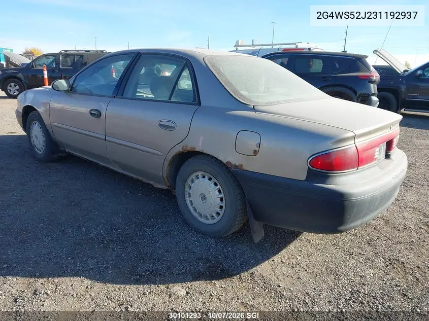 2003 BUICK CENTURY VIN 2G4WS52J231192937 — фото 3