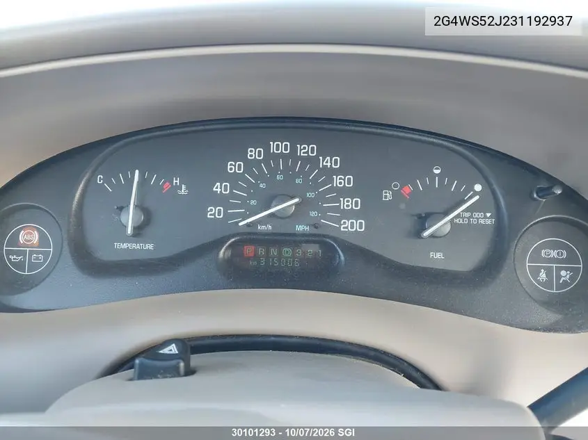 2003 BUICK CENTURY VIN 2G4WS52J231192937 — фото 7