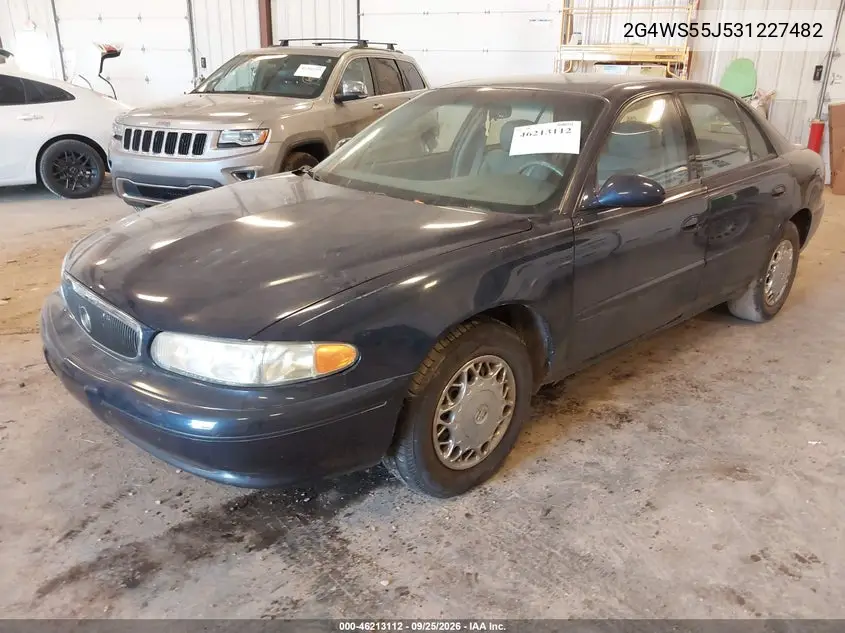 2003 BUICK CENTURY VIN 2G4WS55J531227482 — фото 2
