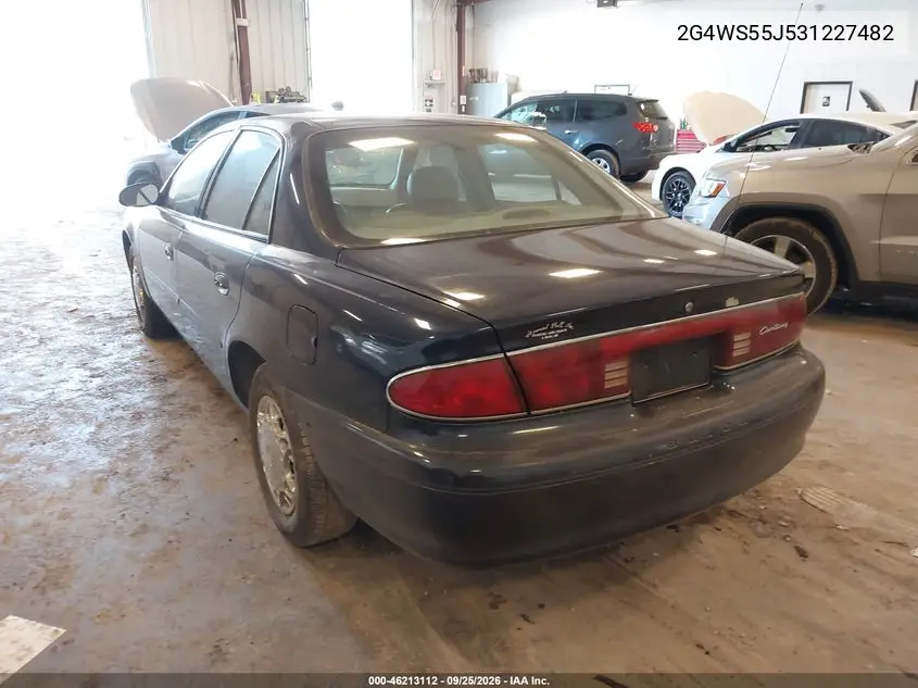 2003 BUICK CENTURY VIN 2G4WS55J531227482 — фото 3