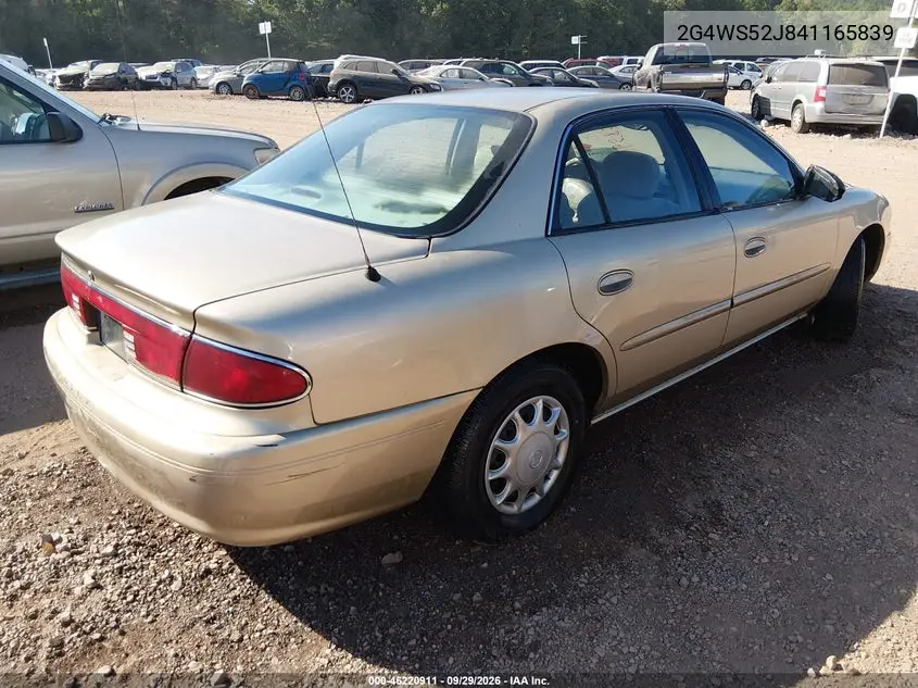 2004 BUICK CENTURY VIN 2G4WS52J841165839 — фото 4