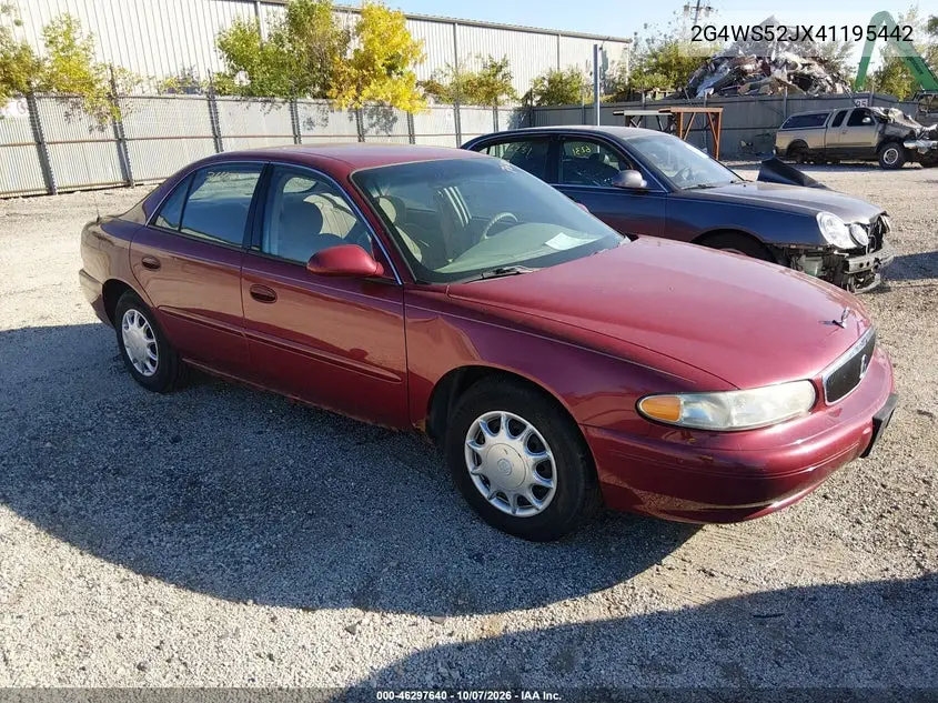 BUICK CENTURY 2004, VIN 2G4WS52JX41195442