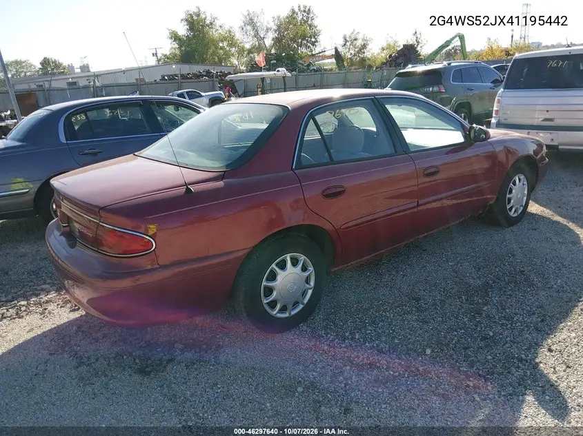 2004 BUICK CENTURY VIN 2G4WS52JX41195442 — фото 4
