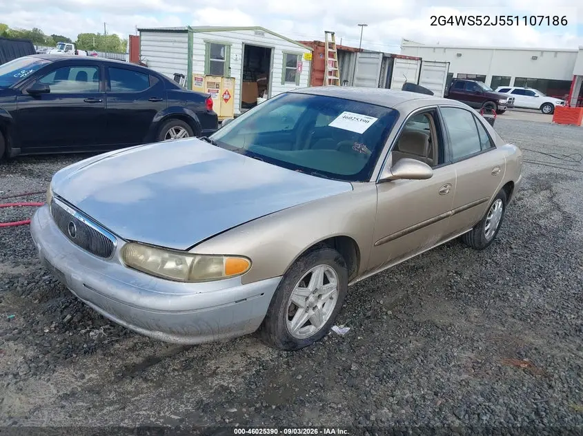 2005 BUICK CENTURY VIN 2G4WS52J551107186 — фото 2