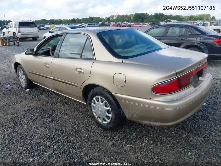 2005 BUICK CENTURY VIN 2G4WS52J551107186 — фото 3