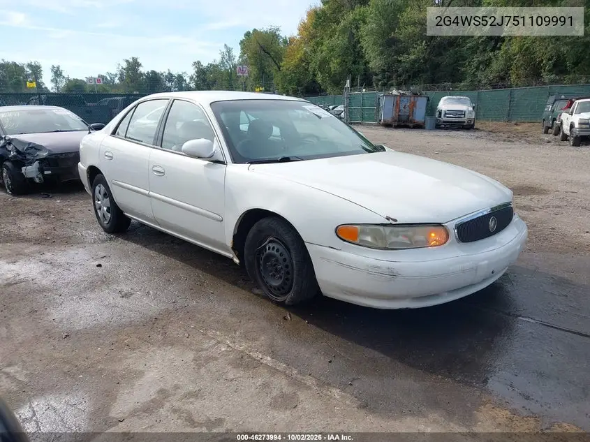 BUICK CENTURY 2005, VIN 2G4WS52J751109991