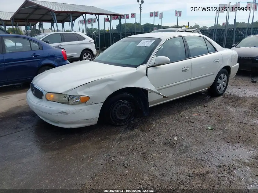 2005 BUICK CENTURY VIN 2G4WS52J751109991 — фото 2