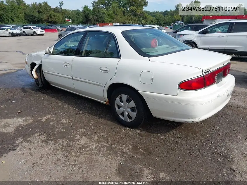 2005 BUICK CENTURY VIN 2G4WS52J751109991 — фото 3