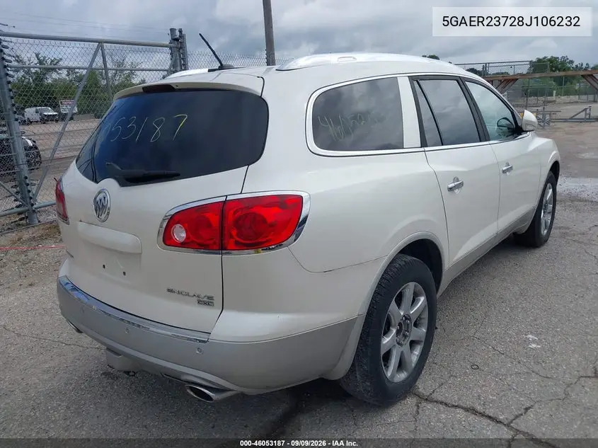 2008 BUICK ENCLAVE VIN 5GAER23728J106232 — фото 4