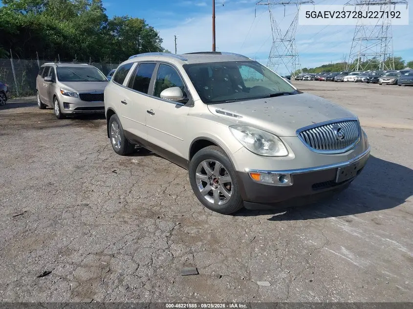 BUICK ENCLAVE 2008, VIN 5GAEV23728J227192
