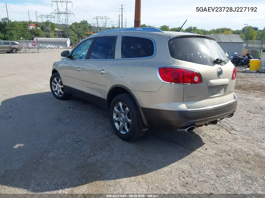 2008 BUICK ENCLAVE VIN 5GAEV23728J227192 — фото 3