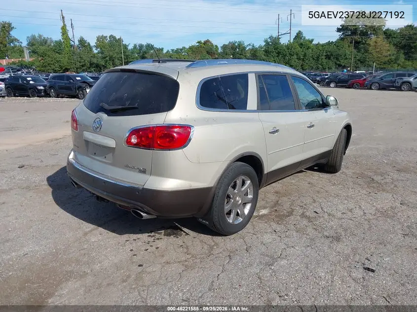 2008 BUICK ENCLAVE VIN 5GAEV23728J227192 — фото 4