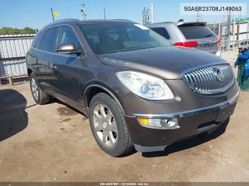 BUICK ENCLAVE 2008, VIN 5GAER23708J149063