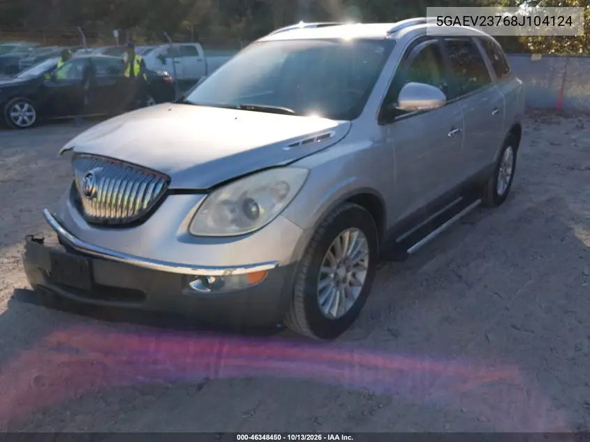 2008 BUICK ENCLAVE VIN 5GAEV23768J104124 — фото 2