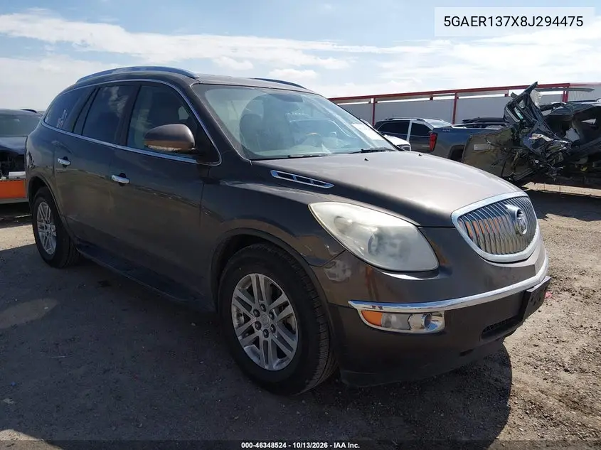 BUICK ENCLAVE 2008, VIN 5GAER137X8J294475