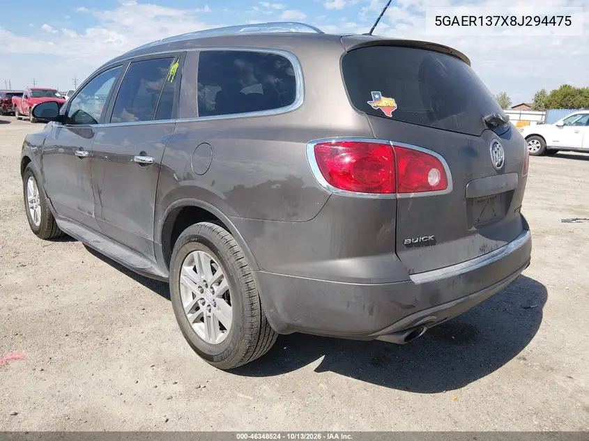 2008 BUICK ENCLAVE VIN 5GAER137X8J294475 — фото 3