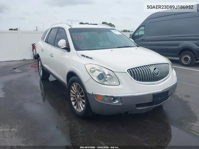 BUICK ENCLAVE 2009, VIN 5GAER23D89J186952