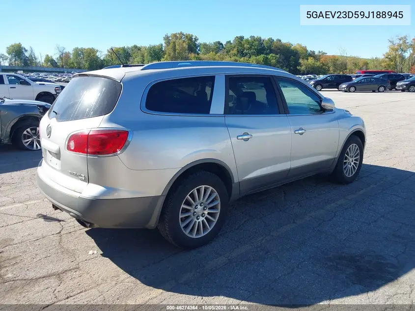 2009 BUICK ENCLAVE VIN 5GAEV23D59J188945 — фото 4