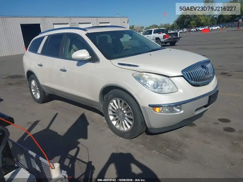 BUICK ENCLAVE 2009, VIN 5GAEV23D79J216227