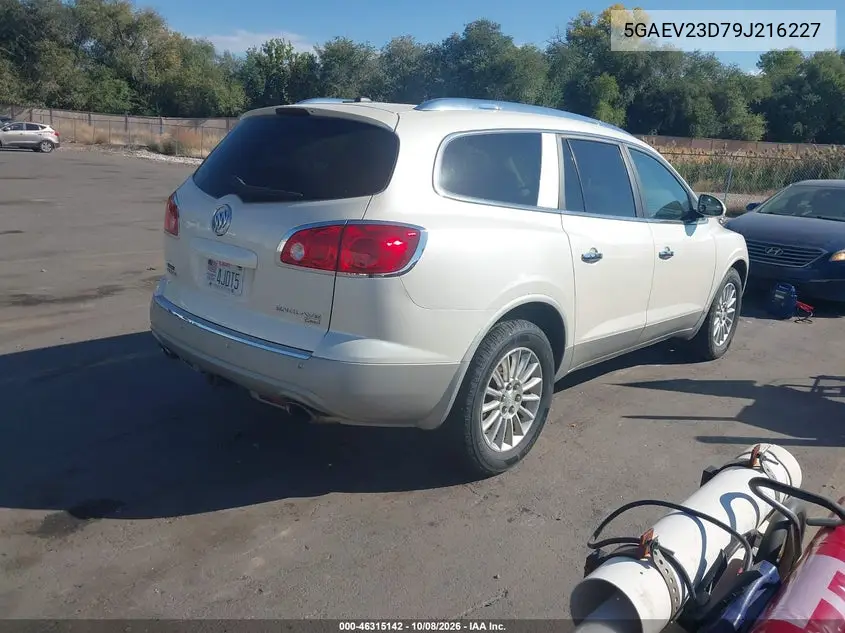 2009 BUICK ENCLAVE VIN 5GAEV23D79J216227 — фото 4