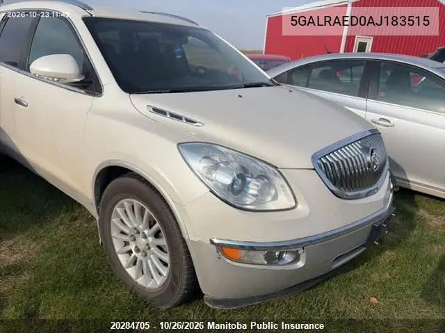 BUICK ENCLAVE 2010, VIN 5GALRAED0AJ183515