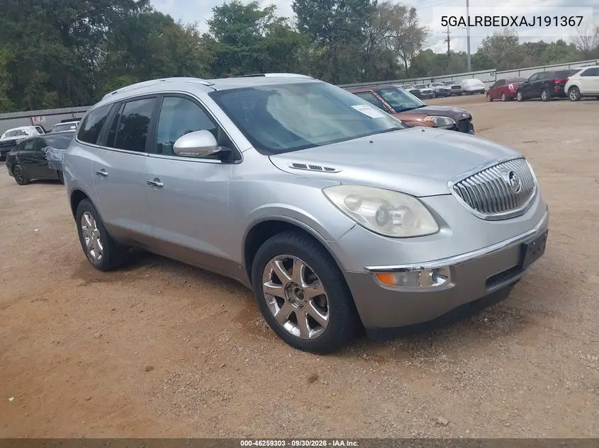 BUICK ENCLAVE 2010, VIN 5GALRBEDXAJ191367