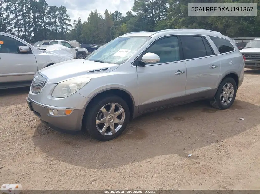 2010 BUICK ENCLAVE VIN 5GALRBEDXAJ191367 — фото 2