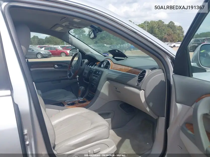 2010 BUICK ENCLAVE VIN 5GALRBEDXAJ191367 — фото 5