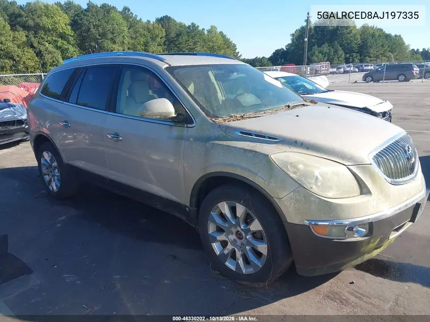 BUICK ENCLAVE 2010, VIN 5GALRCED8AJ197335