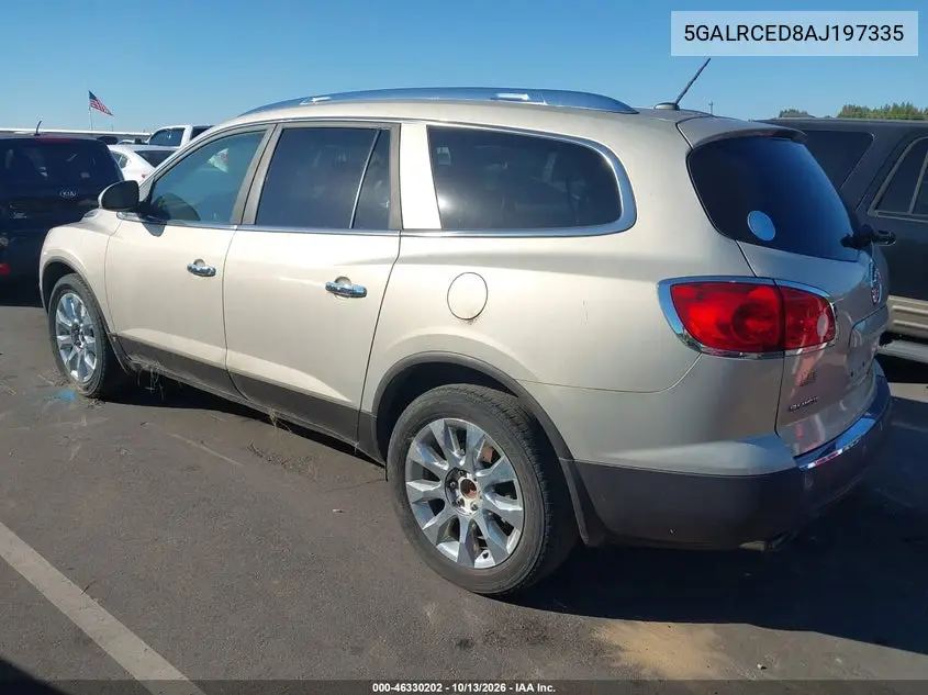 2010 BUICK ENCLAVE VIN 5GALRCED8AJ197335 — фото 3