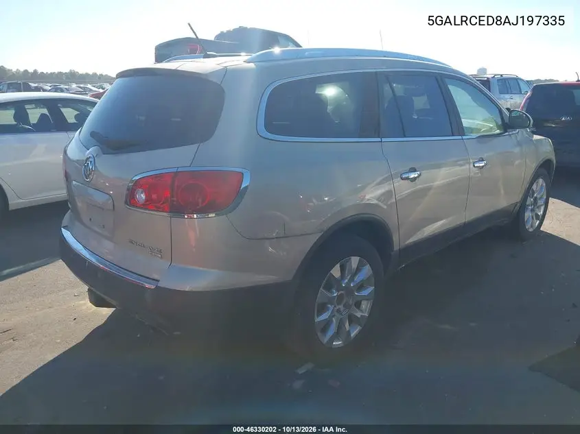 2010 BUICK ENCLAVE VIN 5GALRCED8AJ197335 — фото 4