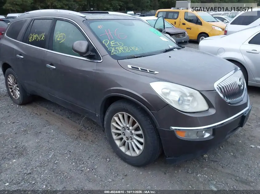 BUICK ENCLAVE 2010, VIN 5GALVAED1AJ158571