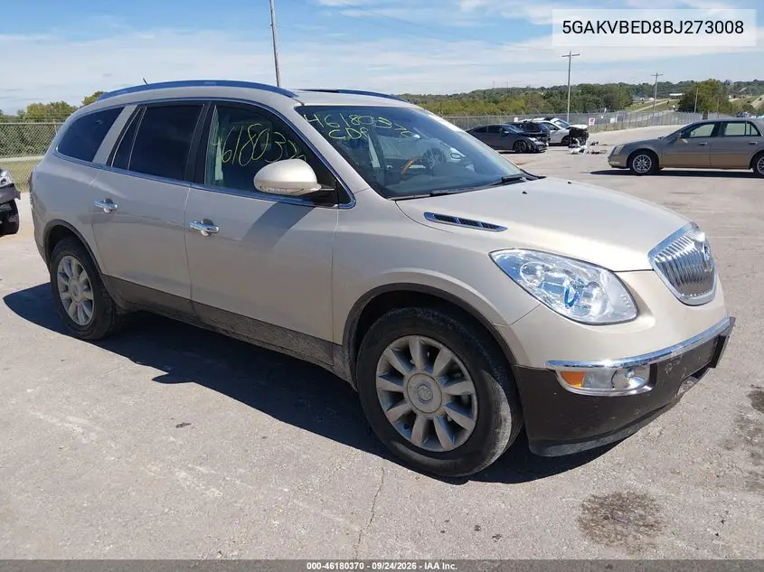 BUICK ENCLAVE 2011, VIN 5GAKVBED8BJ273008