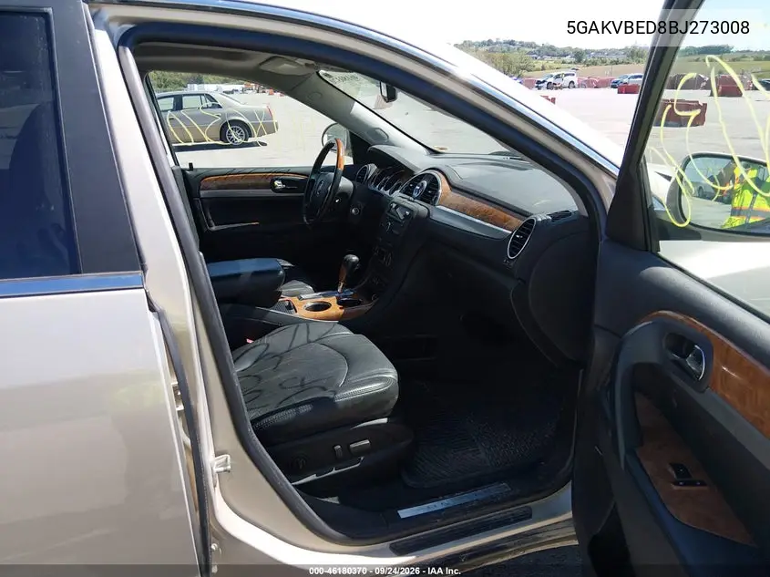 2011 BUICK ENCLAVE VIN 5GAKVBED8BJ273008 — фото 5