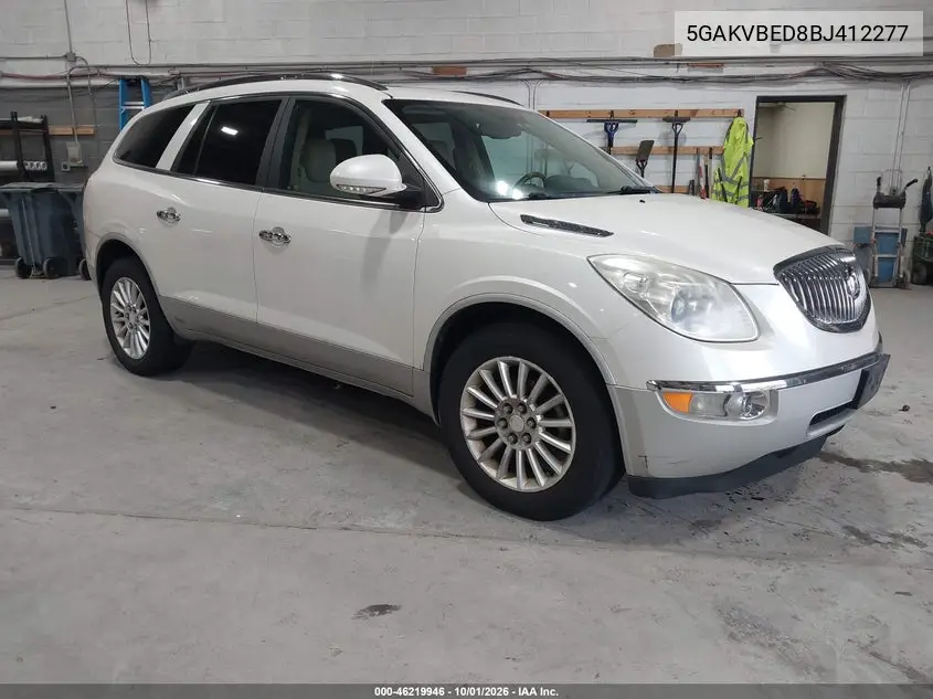 BUICK ENCLAVE 2011, VIN 5GAKVBED8BJ412277