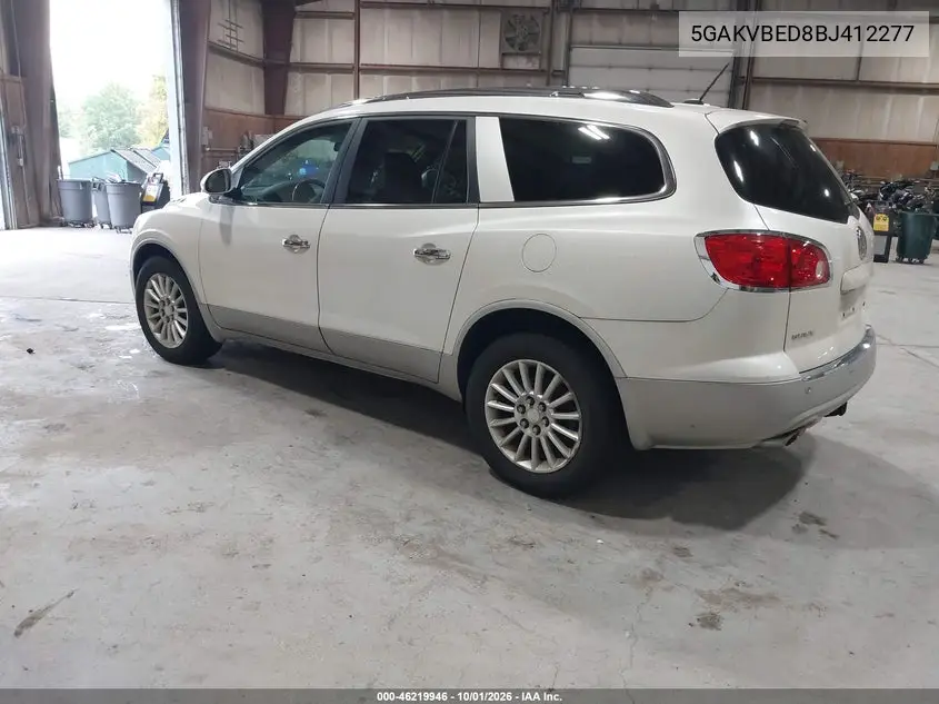 2011 BUICK ENCLAVE VIN 5GAKVBED8BJ412277 — фото 3