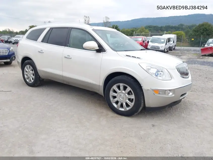 BUICK ENCLAVE 2011, VIN 5GAKVBED9BJ384294