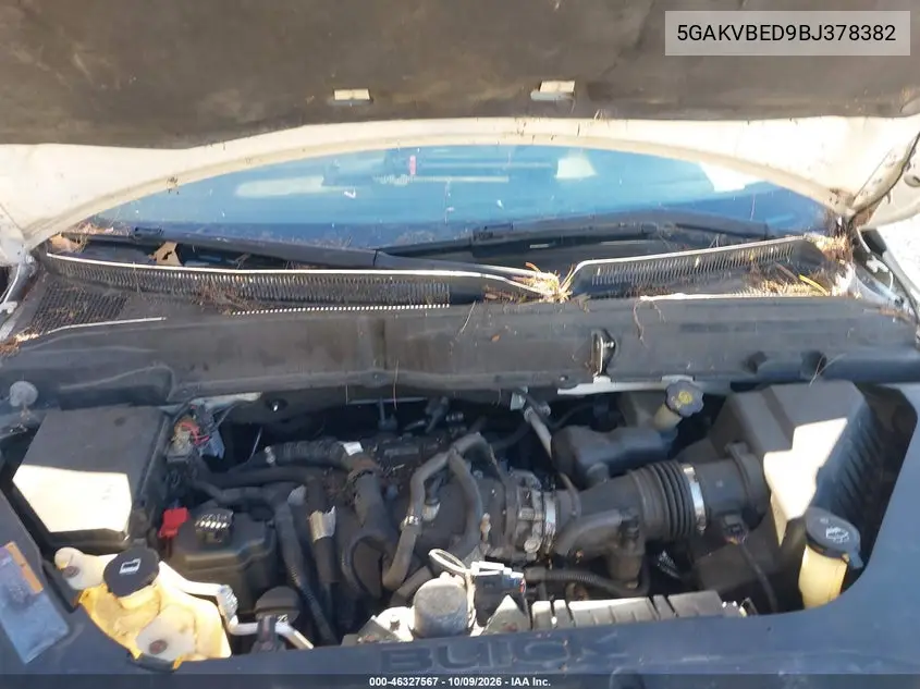 2011 BUICK ENCLAVE VIN 5GAKVBED9BJ378382 — фото 10