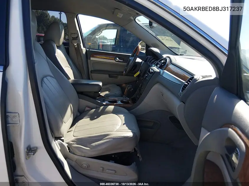 2011 BUICK ENCLAVE VIN 5GAKRBED8BJ317237 — фото 5