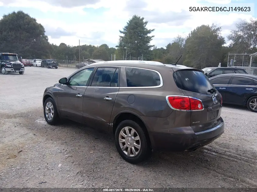2012 BUICK ENCLAVE VIN 5GAKRCED6CJ149623 — фото 3