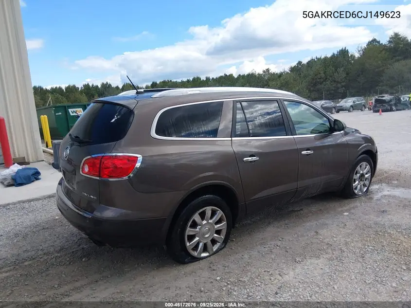 2012 BUICK ENCLAVE VIN 5GAKRCED6CJ149623 — фото 4