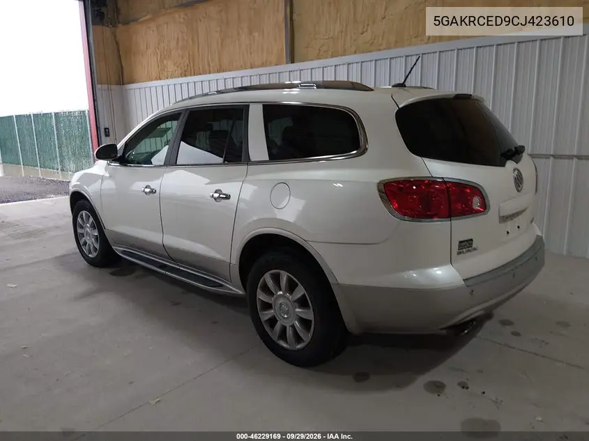 2012 BUICK ENCLAVE VIN 5GAKRCED9CJ423610 — фото 3